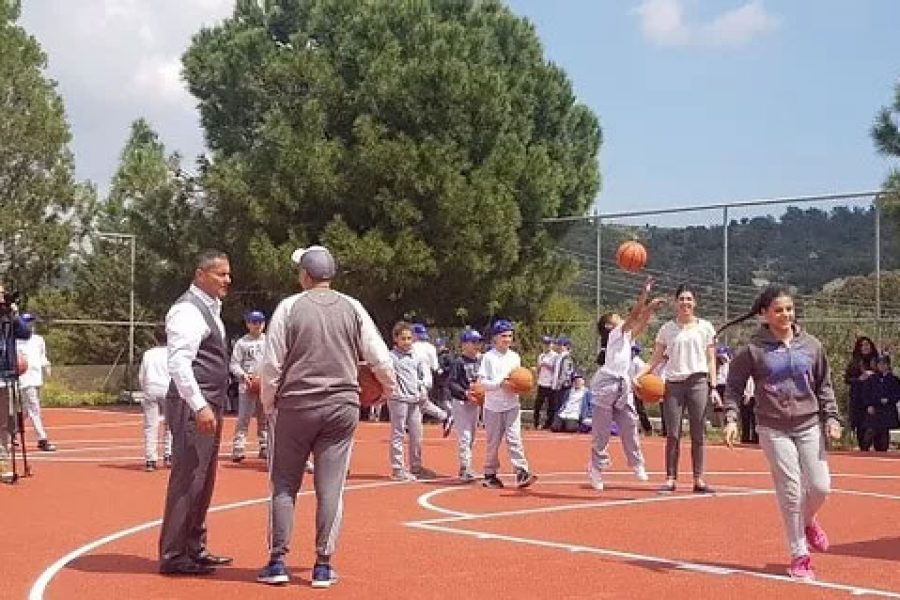 New Multi Sport Court at Alethriko Primary School