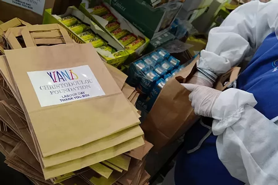 Foundation’s Cyprus Team Supporting Cyprus Health Heroes In All Public Hospitals By Providing Food Packages COVID 19