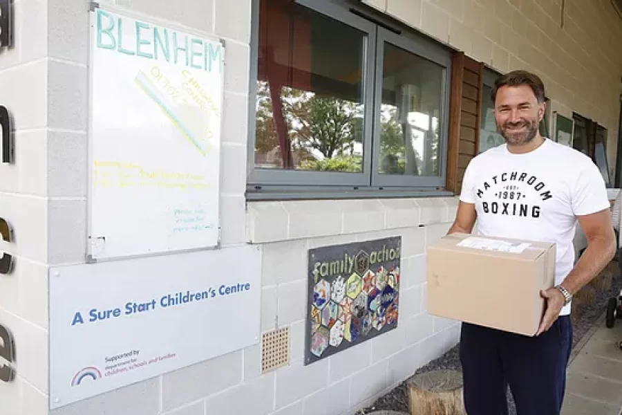 Eddie Hearn Visits Southend Children’s Charity To Support Alongside The Yianis Christodoulou Foundation