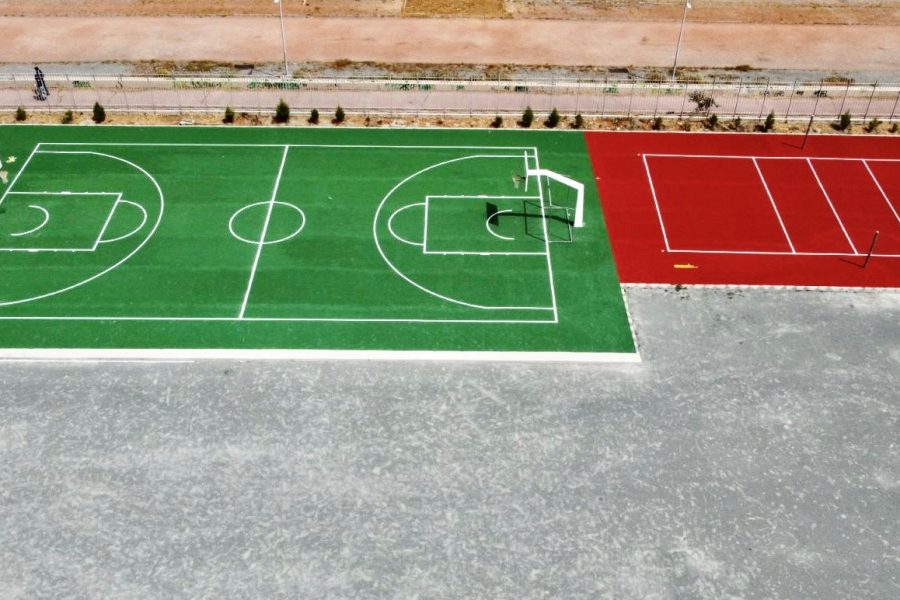 Completed! Upgrade of Outdoor Basketball Court At Aglantzia Gymnasium – Nicosia – Cyprus